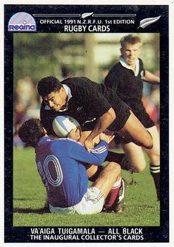 1991 Regina NZRFU 1st Edition #29 Va'aiga Tuigamala Front